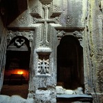 Interior of Geghart Monastery